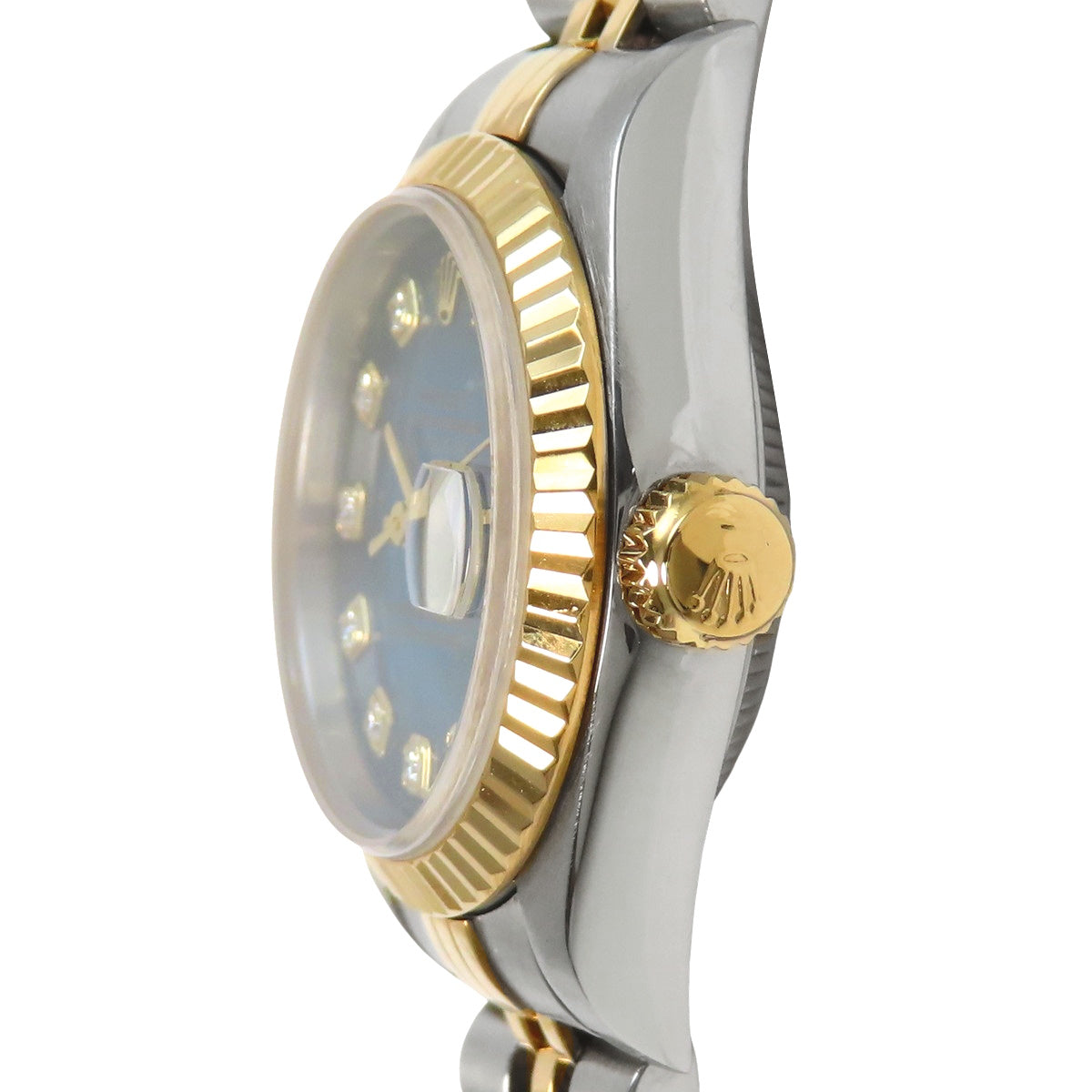 【附保修卡】69173G 日志型腕表 YG/SS W号 自动上链 蓝色