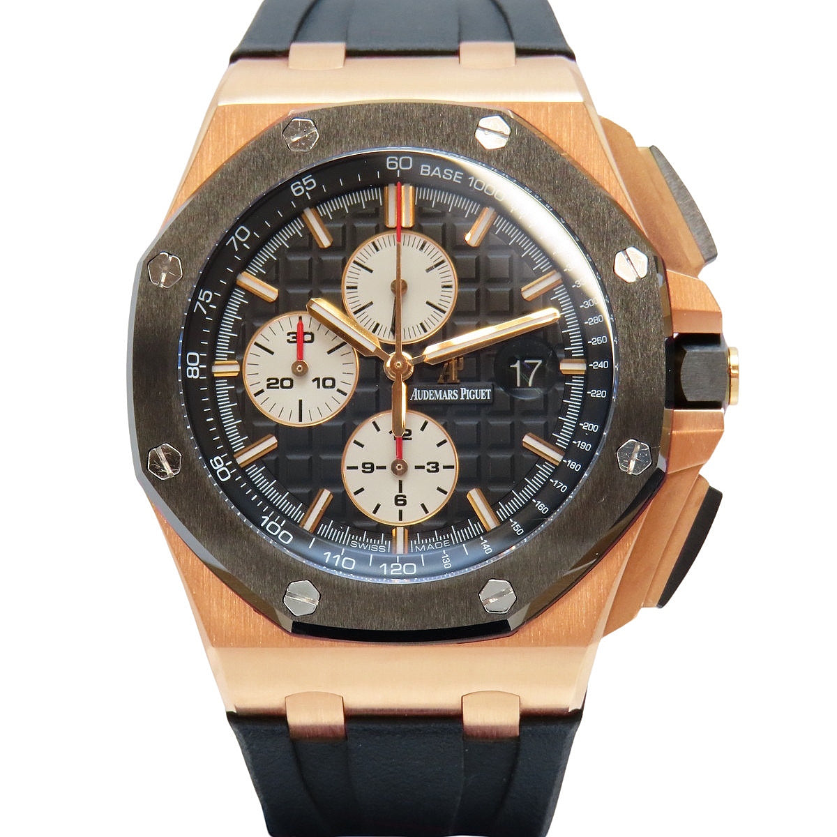 皇家橡树离岸型计时腕表 26401RO.OO.A002CA.01PG/橡胶 自动上链 黑色