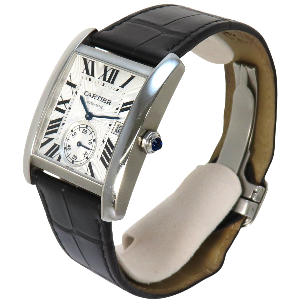 Tank MC W5330003 Stainless Steel/Leather Automatic Silver Black