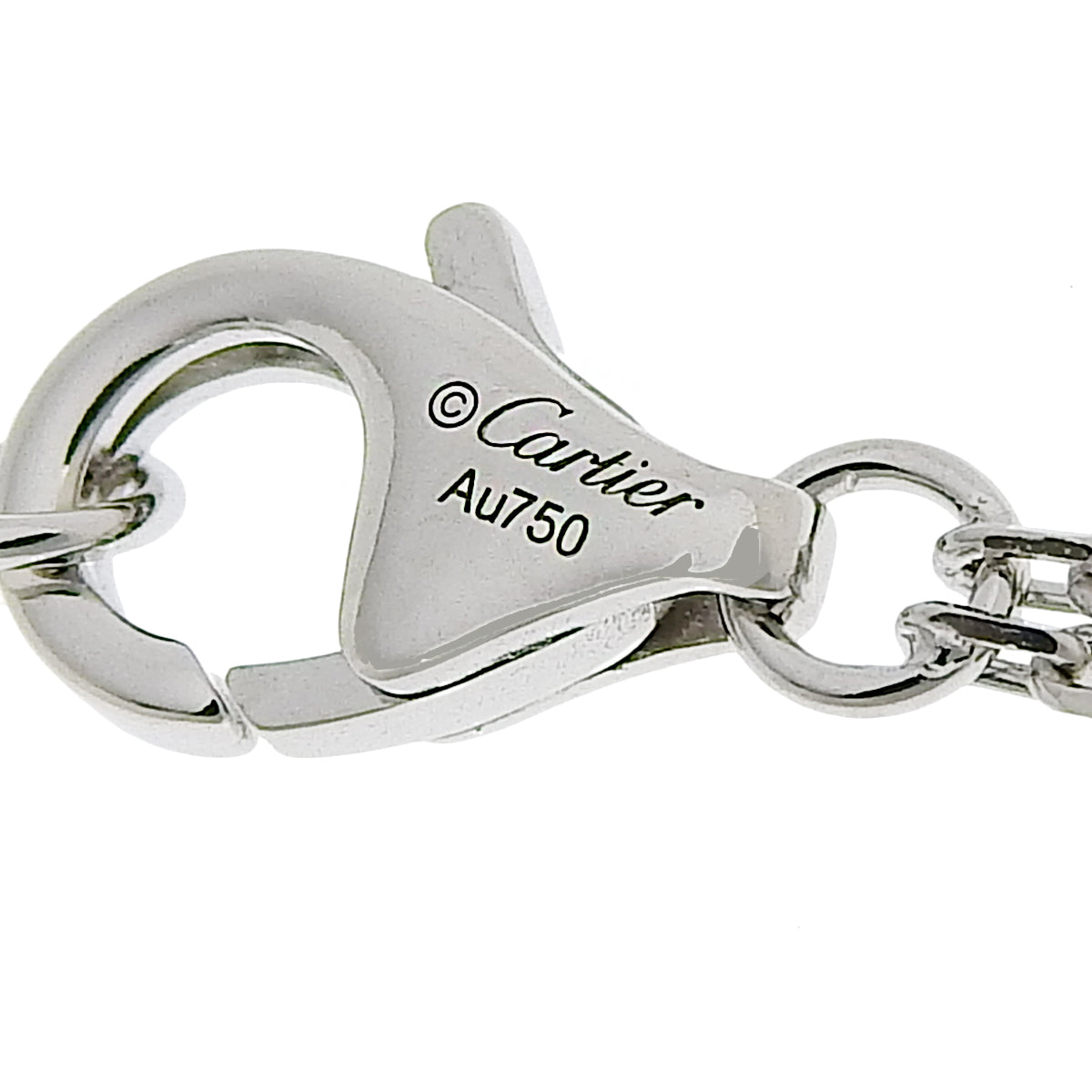 LOVE サークル ネックレス ダイヤモンド K18 ホワイトゴールド WG ジュエリー アクセサリー ラブネックレス 2PD