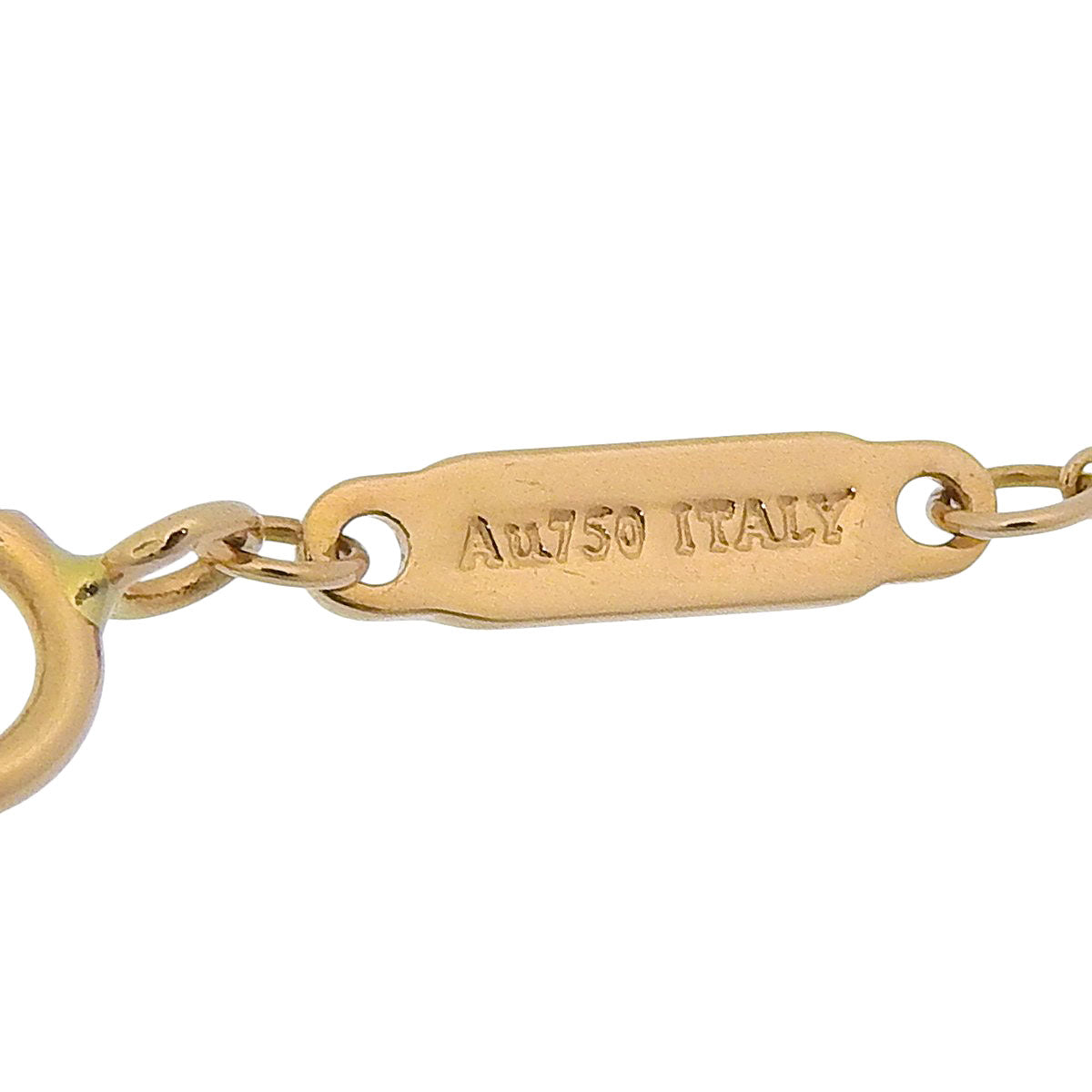 スマイル ネックレス K18 ピンクゴールド PG