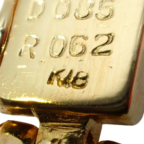 ルビー ダイヤモンド スイングブレスレット R0.62/D0.85 K18 イエローゴールド YG