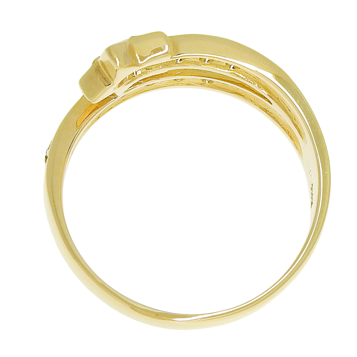 Diamond Sterling D0.30 K18 Yellow Gold YG Star Motif