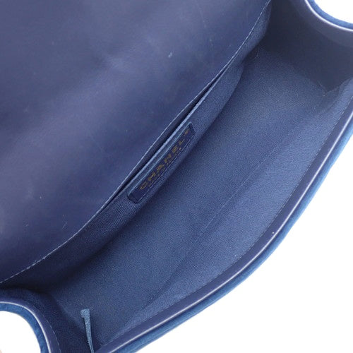 Boy Chanel Chain Shoulder Bag Suede/Suede Leather