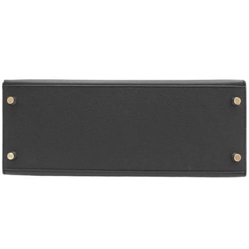 Kelly 28 (outside stitching) Veau Epsom Noir A stamp