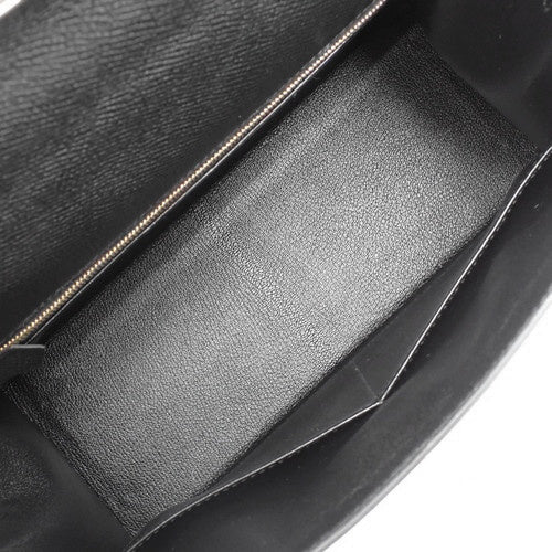 Kelly 28 (outside stitching) Veau Epsom Noir A stamp