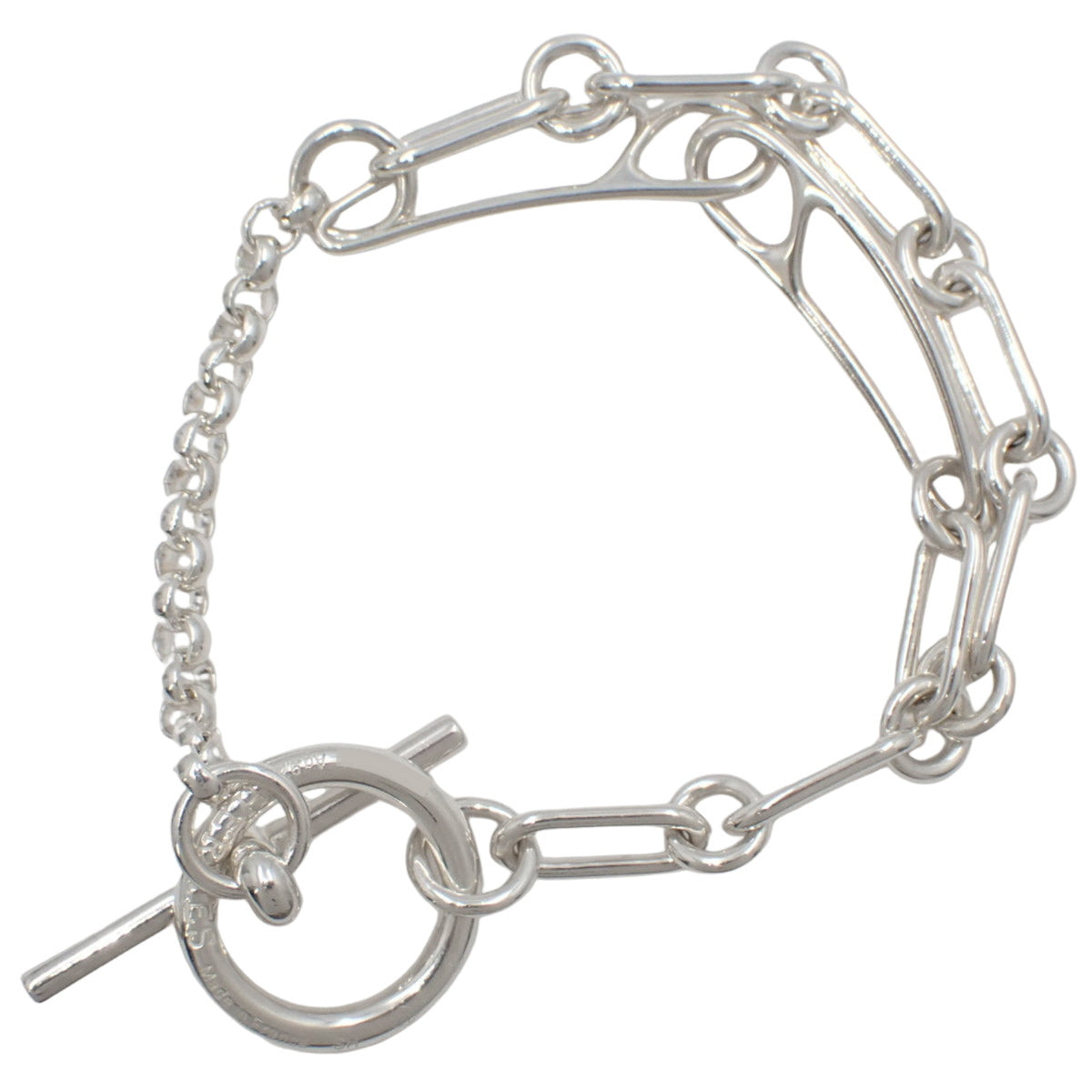 Chaine d'Ancre 朋克手链 银色 925 Sv