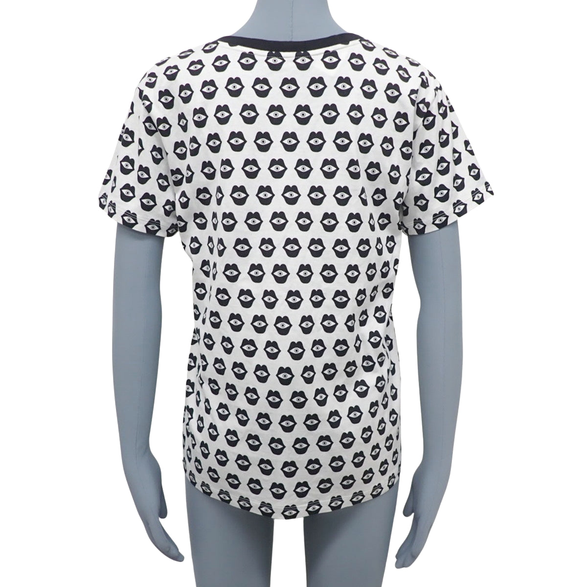 心灵感应爱情印花T恤,小号,Aneli Sanaye Henriksson 合作款唇眼妆