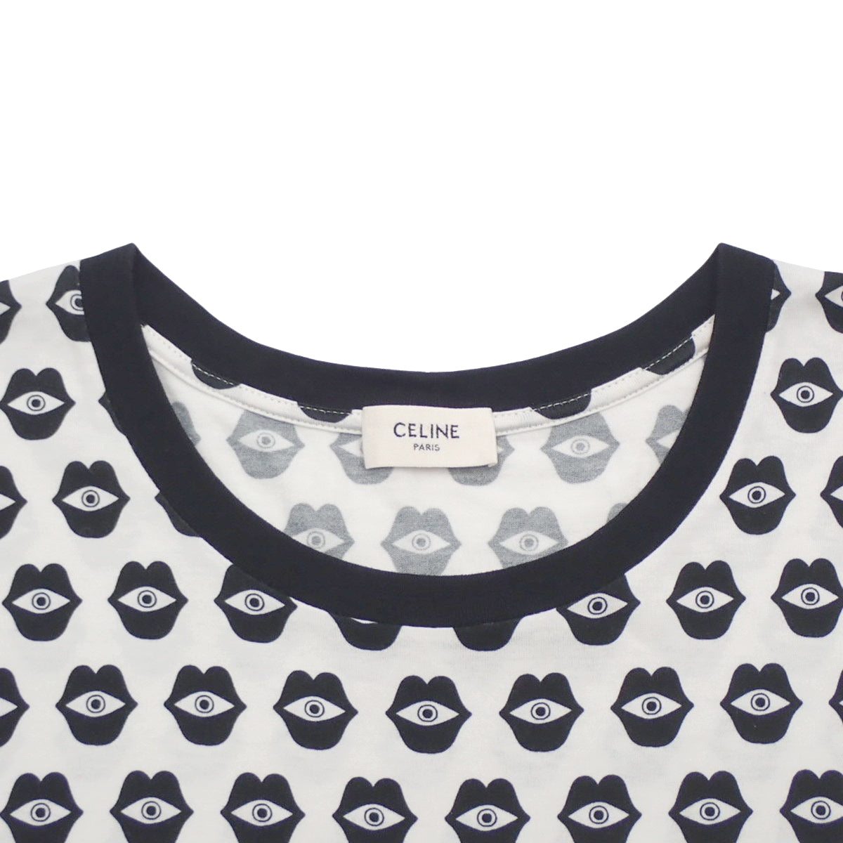 Telepathic Love Print T-Shirt, Size Small, Aneli Sanaye Henriksson Collaboration Lip Eye