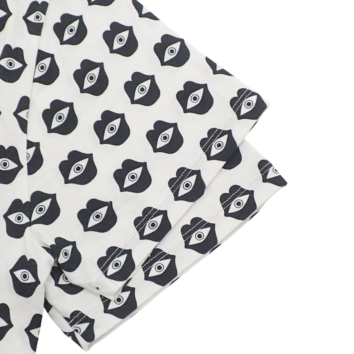 心灵感应爱情印花T恤,小号,Aneli Sanaye Henriksson 合作款唇眼妆