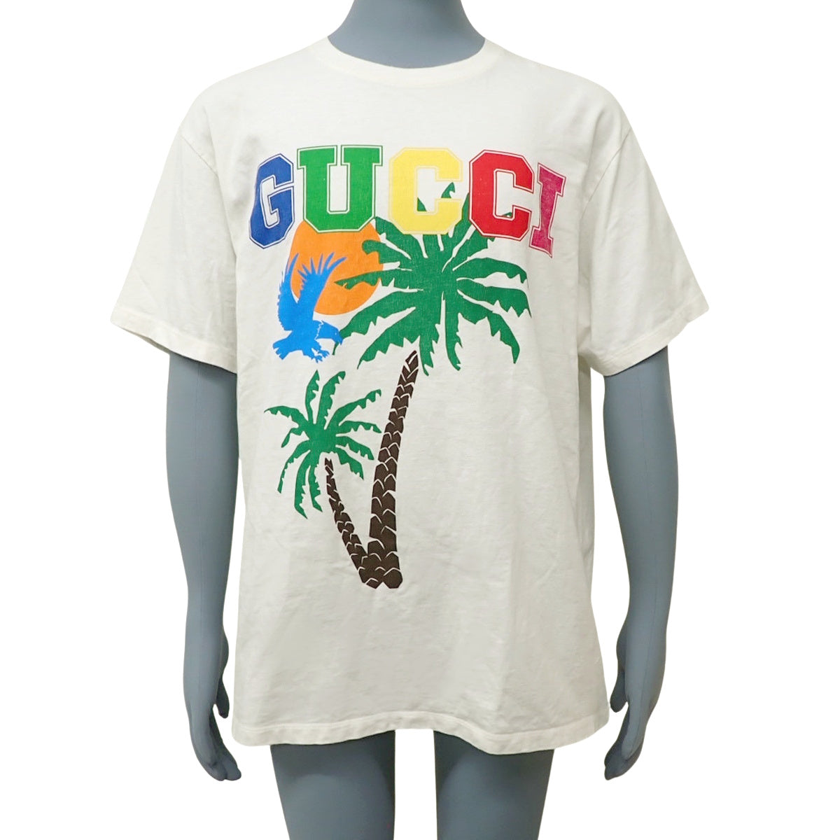 Logo T-shirt, size L, short sleeve, palm tree