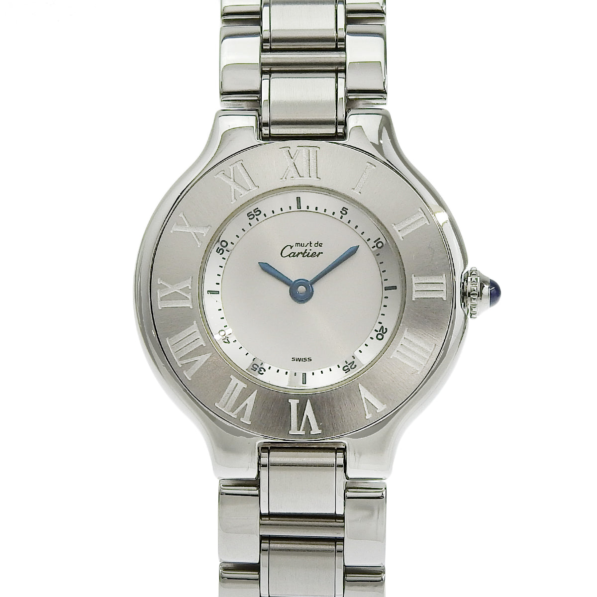 Must de Cartier Vendôme W10109T2 SS Quartz Silver