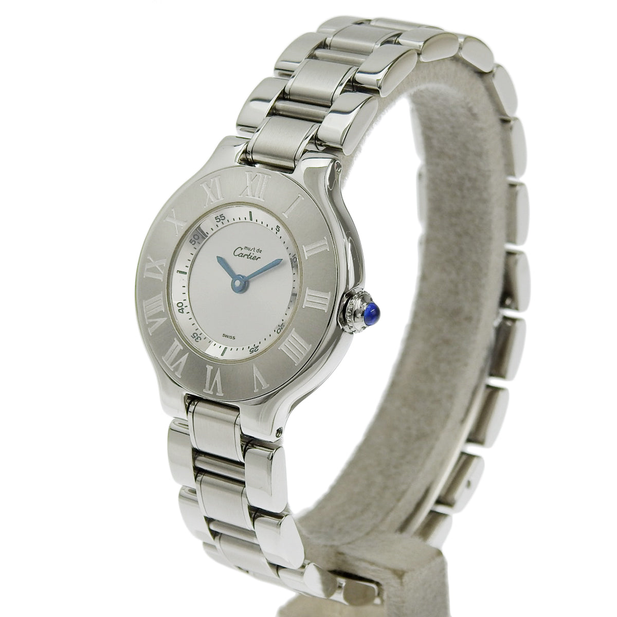 Must de Cartier Vendôme W10109T2 SS Quartz Silver
