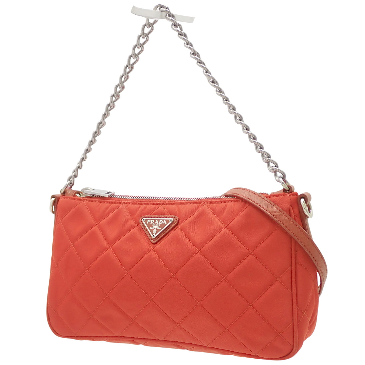 绗缝两用包 尼龙 红色 1BH026