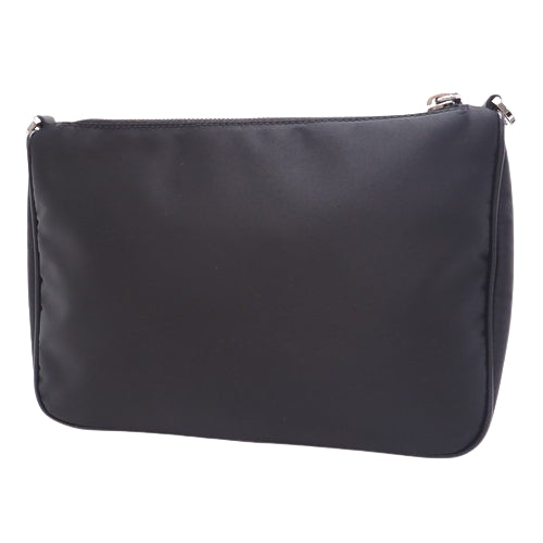 2-way shoulder bag in nylon and Saffiano leather, TESSUTO+SAFFIAN NERO, 1BH168