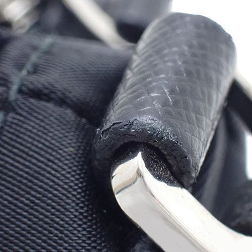 2-way shoulder bag in nylon and Saffiano leather, TESSUTO+SAFFIAN NERO, 1BH168