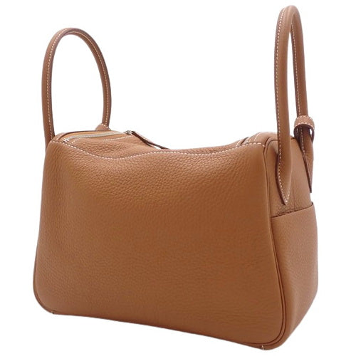 Lindy 26 Taurillon Clemence leather with palladium hardware and gold U stamp