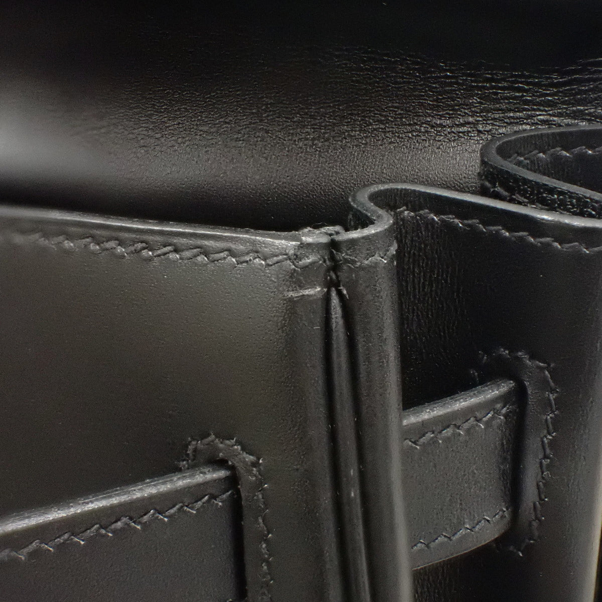 Kelly 32 (inside stitching) Box calf leather B stamp