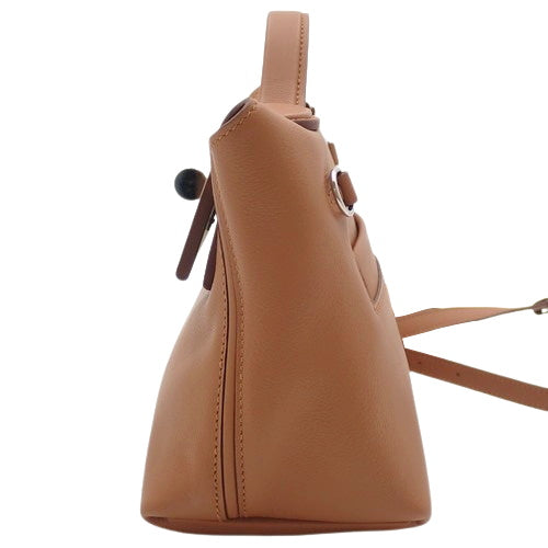 SAC Vin Quatre Mini 21 24/24 Evercolor Vaux Swift 皮革配钯金配件和金色 B 印章