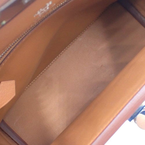 SAC Vin Quatre Mini 21 24/24 Evercolor Vaux Swift 皮革配钯金配件和金色 B 印章