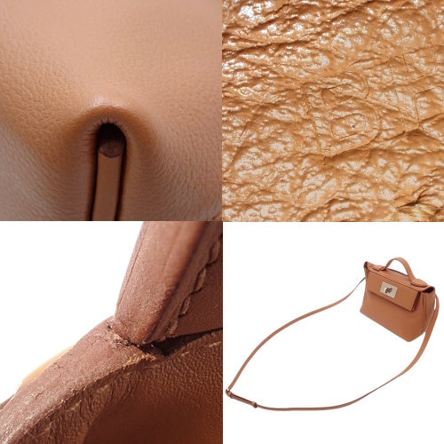 SAC Vin Quatre Mini 21 24/24 Evercolor Vaux Swift 皮革配钯金配件和金色 B 印章