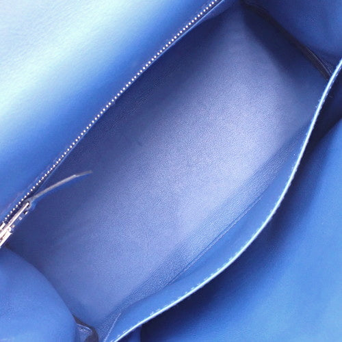 ケリー25 (内縫い) ブルーロワイヤル ヴォースイフト パラジウム金具 シルバー金具 U刻印 2WAY ショルダー 肩掛け