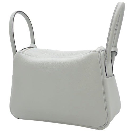 Lindy 26 Taurillon Clemence Leather Palladium Hardware Blue Glacier W Stamp