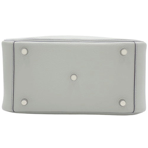 Lindy 26 Taurillon Clemence 皮革 钯金配件 蓝色冰川 W 印章