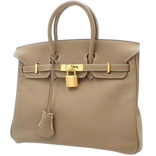 Birkin 25 in Vauxhall Swift Etoupe/Etoupe with X Stamp