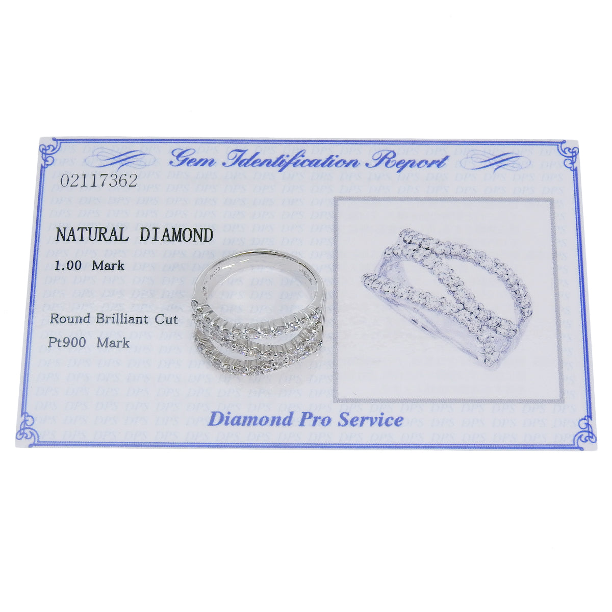 Diamond Ring D1.00 Pt900 Platinum