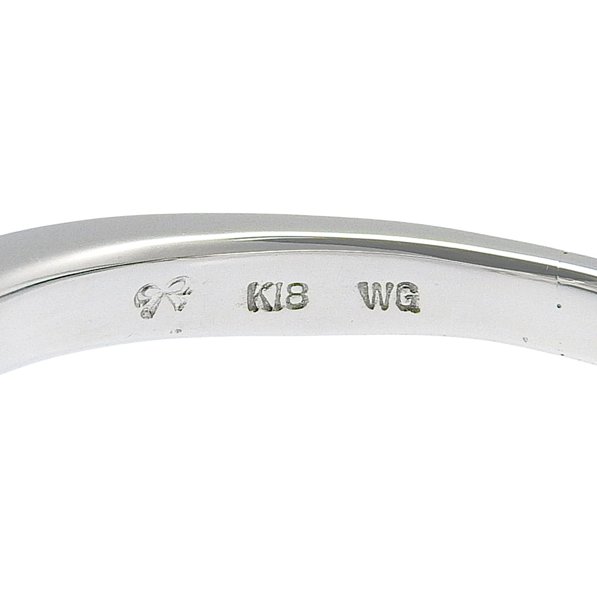 ダイヤモンド リボン リング D0.459 K18 ホワイトゴールド WG