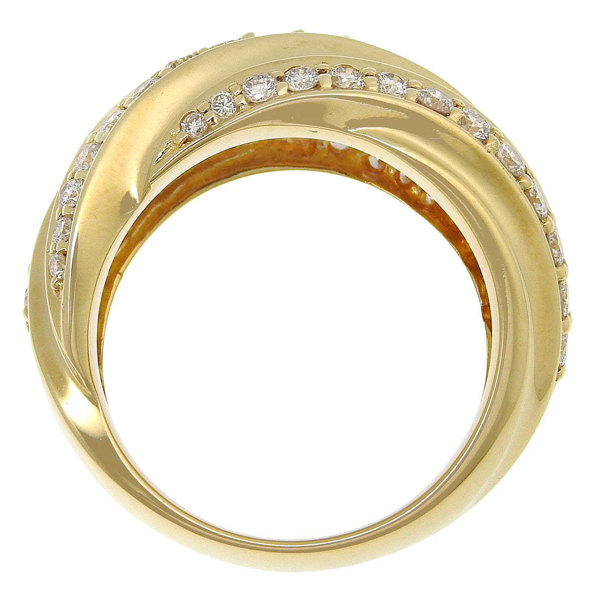 ダイヤモンド リング D1.00 K18 イエローゴールド YG