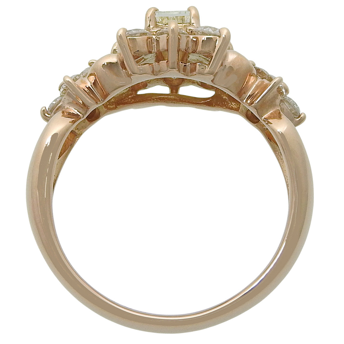 钻石戒指 D0.254,0.90 K18 粉红金 PG