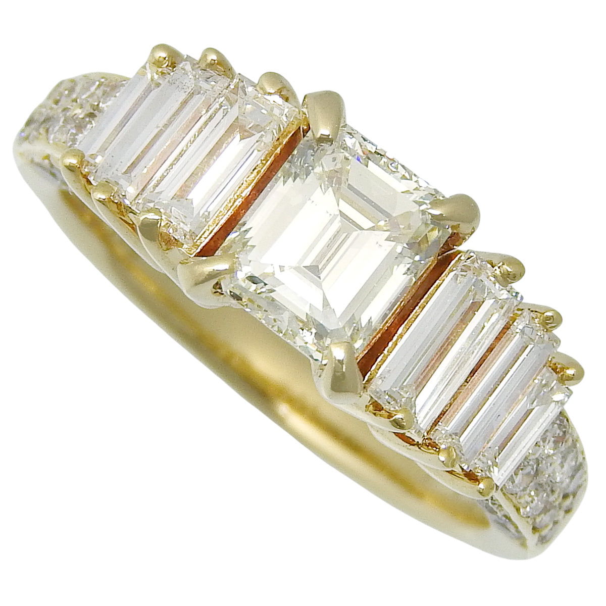 钻石戒指 D1.038/D1.04 K18 黄金 YG