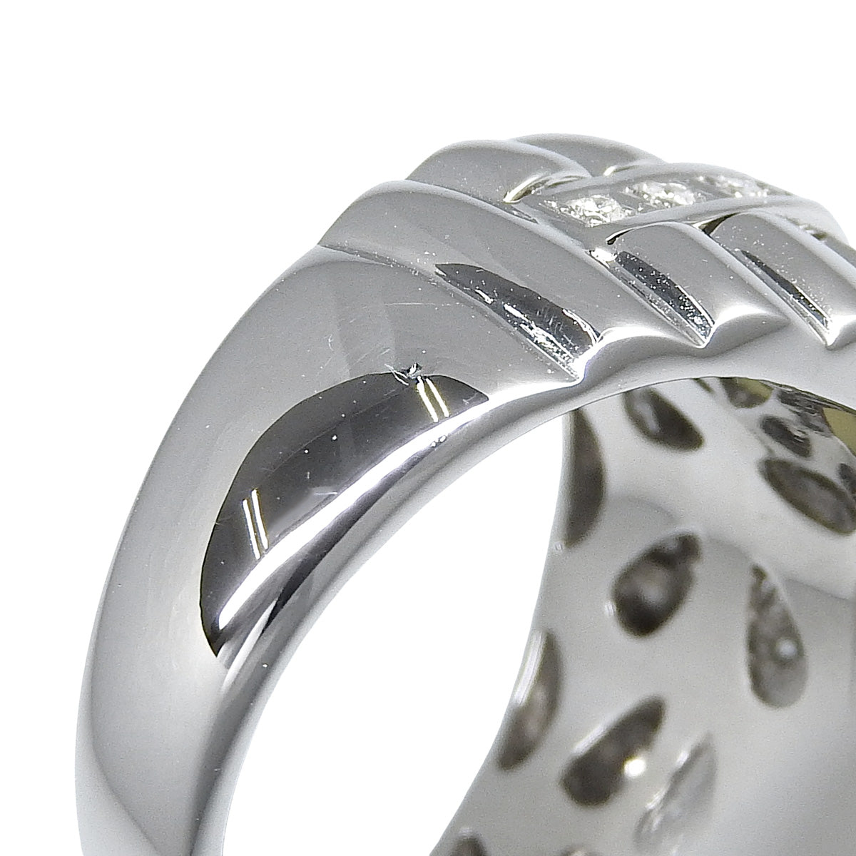 クリソベリルキャッツアイ ダイヤモンド リング CE1.22/D0.54 K18 ホワイトゴールド WG