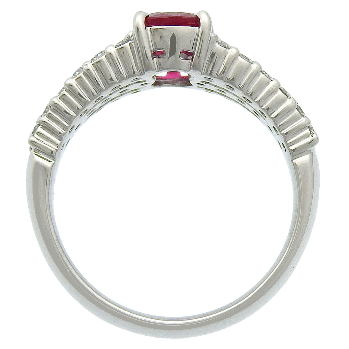 ルビー ダイヤモンド リング R1.11/D0.43 Pt950プラチナ