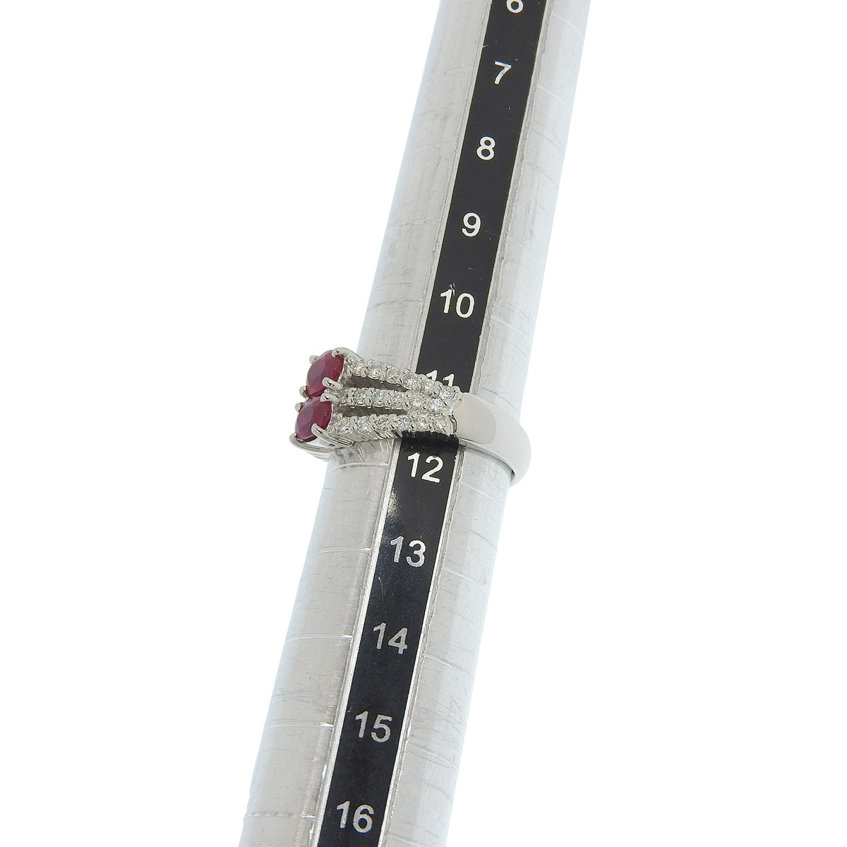 红宝石钻石戒指 R1.11/D0.43 Pt950铂金