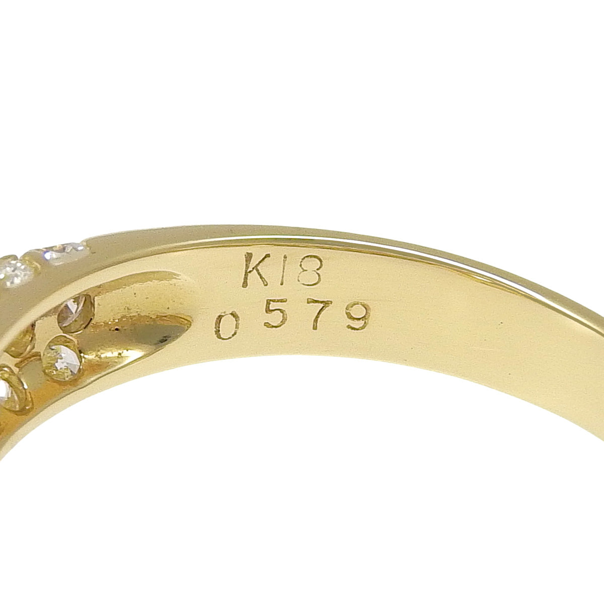 心形钻石戒指 D0.579,1.34 K18 黄金 YG