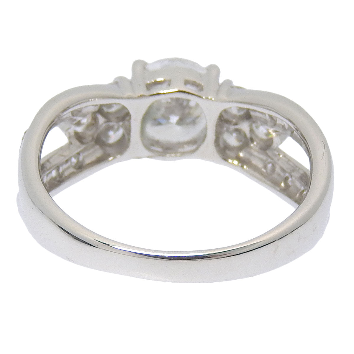 钻石戒指 D1.00,0.46 Pt900 铂金