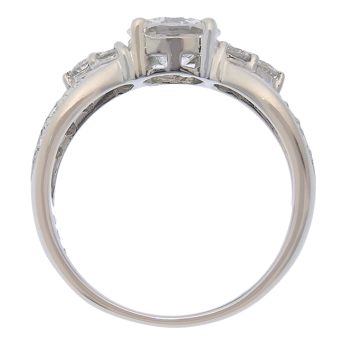 钻石戒指 D1.00,0.46 Pt900 铂金