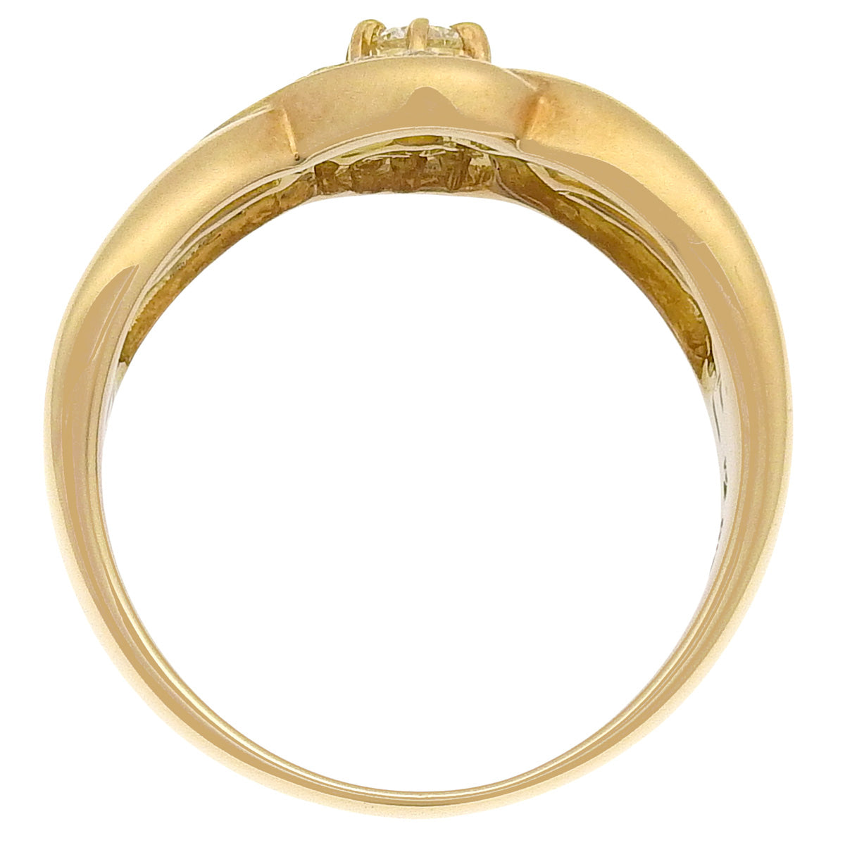 Diamond ring, 0.29 carats, 18K yellow gold.