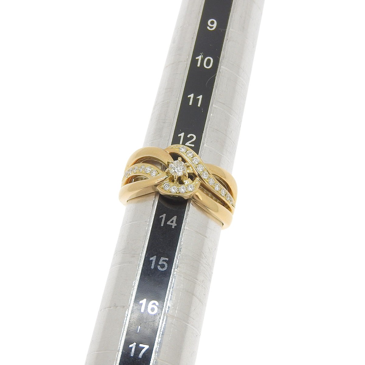 Diamond ring, 0.29 carats, 18K yellow gold.