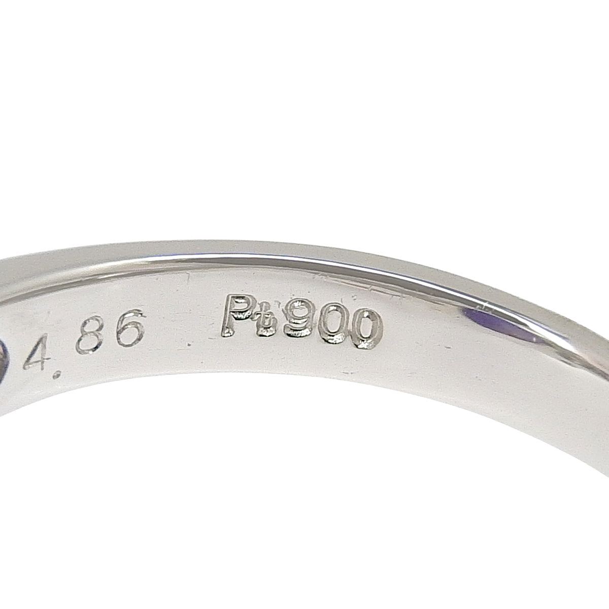Lavender Jadeite Ring, LH4.86/D0.64, Pt900 Platinum, Jade, Jadeite