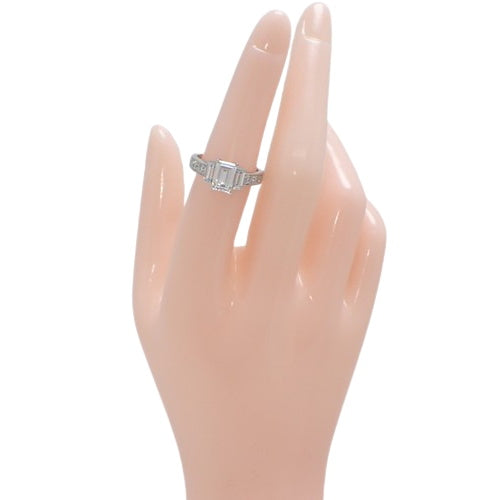 Diamond Ring D1.073,0.60,0.37 Pt900 Platinum