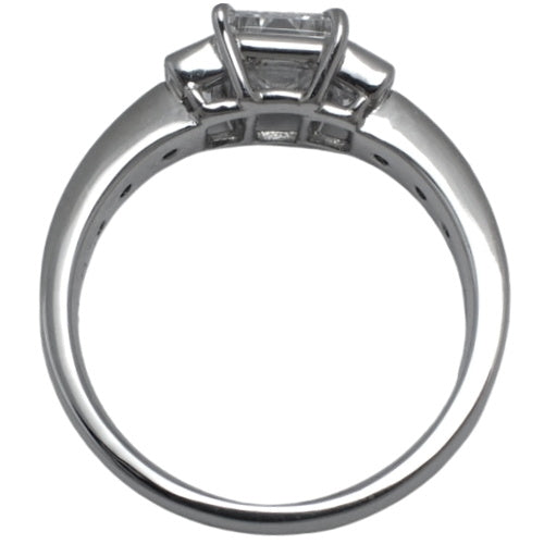 Diamond Ring D1.073,0.60,0.37 Pt900 Platinum