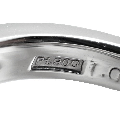 Diamond Ring D1.073,0.60,0.37 Pt900 Platinum