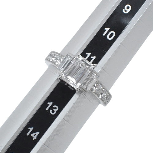 Diamond Ring D1.073,0.60,0.37 Pt900 Platinum