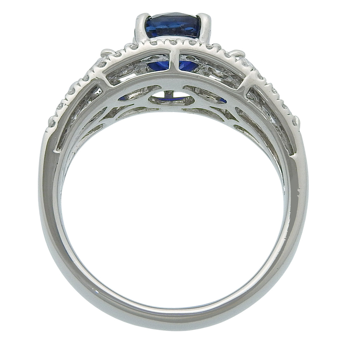 サファイア ダイヤモンド リング S1.324/D0.76 Pt900プラチナ アクセサリー ジュエリー