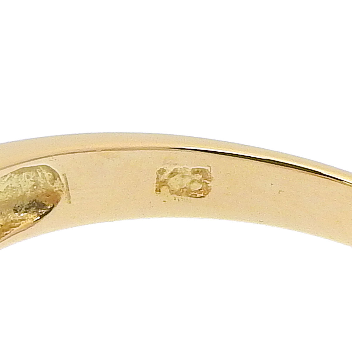 ルビー ダイヤモンド フラワーリング R0.52/D0.82 K18 イエローゴールド YG