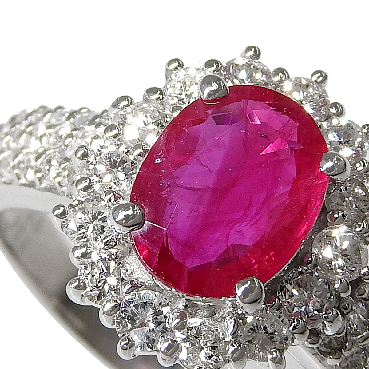 ルビー ダイヤモンド リング R1.34/D0.74 Pt900プラチナ